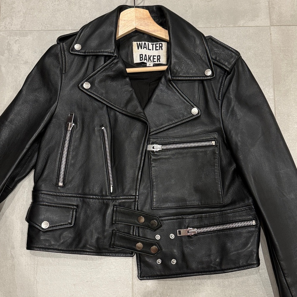 Walter Baker NEW Terrie Leather Jacket 100% Lambskin